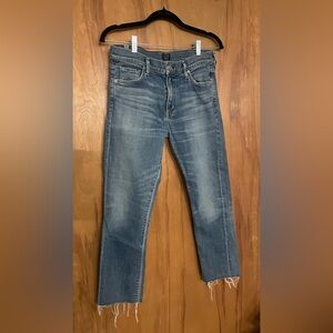 Citizens Of Humanity Women's Blue Straight Leg Jeans